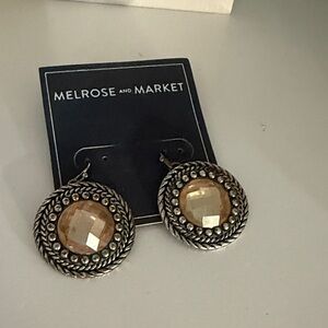 Two-Tone Statement Earrings